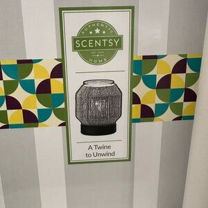 Scentsy Black and Gray Twine Candle Holder